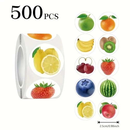 Klistermärke Frukt