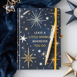 Anteckningsbok Sparkle penna