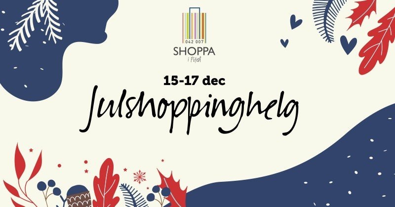 Julshoppingshelg 15 - 17 dec