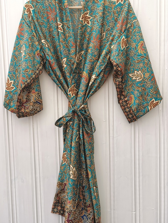 Kimono grönblå