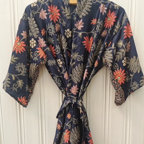 Kimono mörkblå/lila
