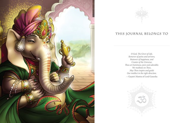 Whispers of Lord Ganesha, Deluxe Journal, Angela Hartfield