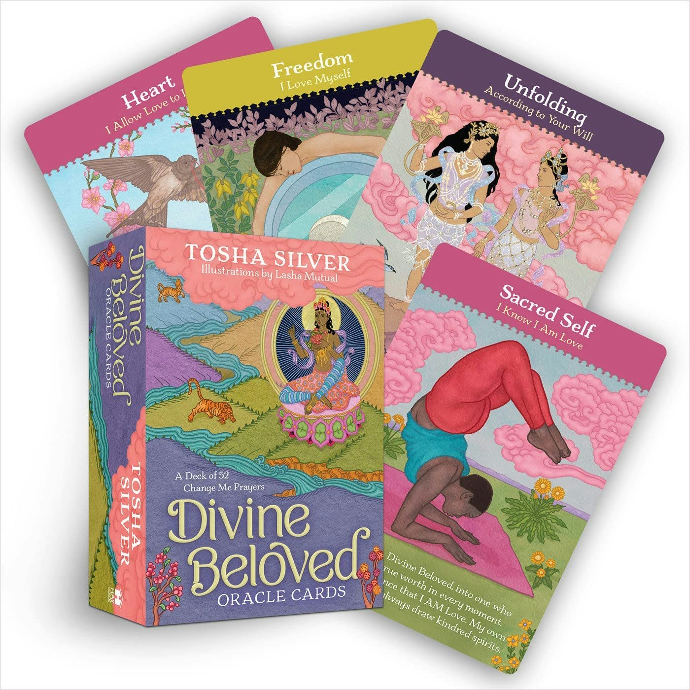 Divine beloved oracle cards, tosha silver