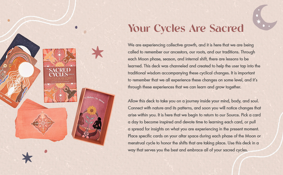 The Sacred Cycles oracle cards