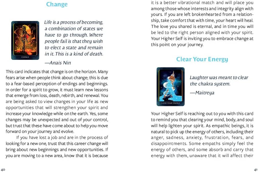 Higher self oracle cards