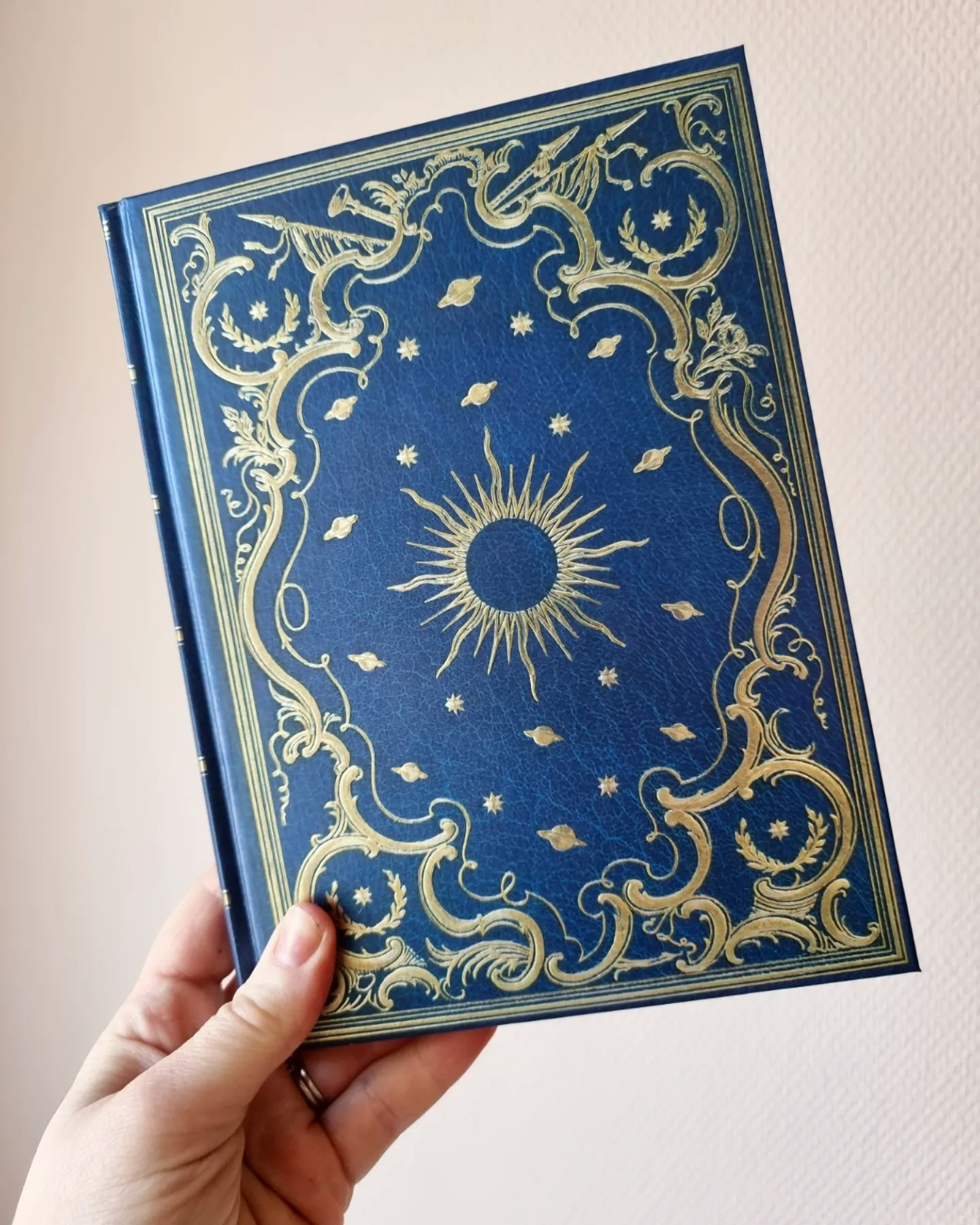 Journal - Blue/gold/sun - Skrivbok