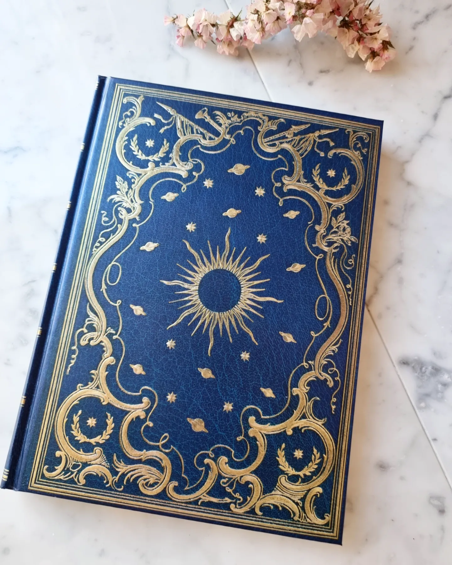 Journal - Blue/gold/sun - Skrivbok