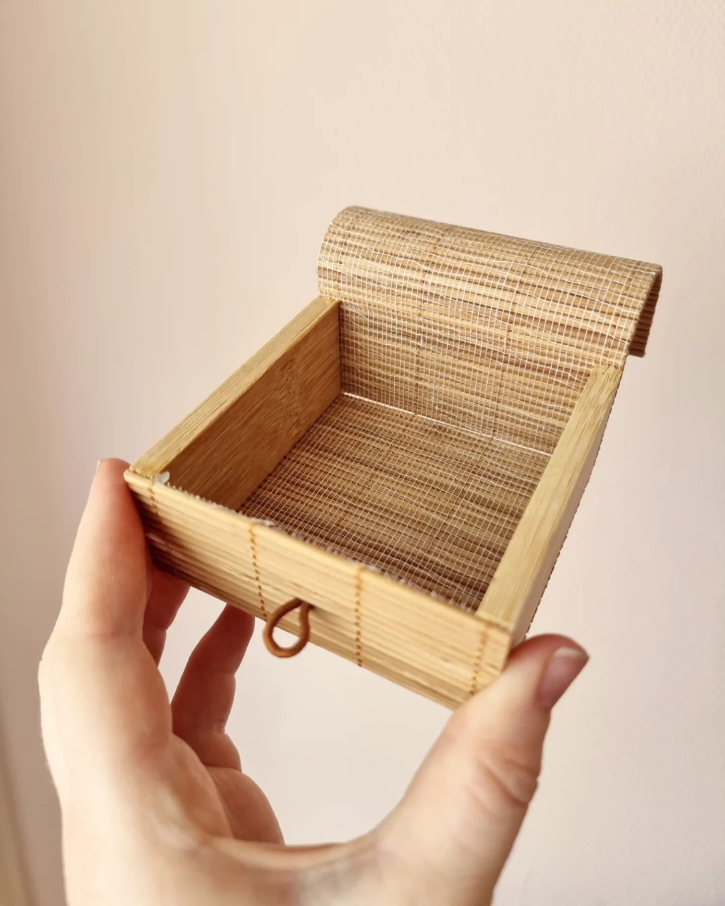 Liten förvaringsask bambu (9x9cm)