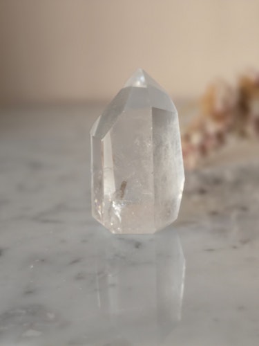 Bergkristall, polerad spets ca 7cm