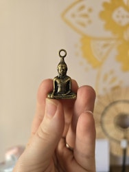 Buddhafigur | Berlock | Antikguld | ca 35mm