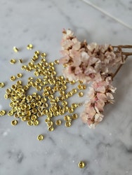 Strassrondell guld, 6x2mm