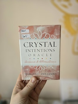Crystal intentions oracle cards (öppnade provkort)