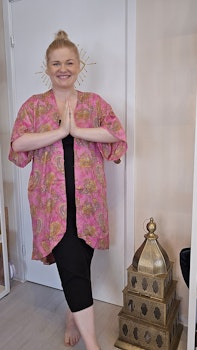 Kimono Rosa från Indien