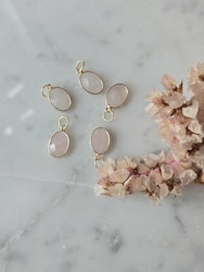 Berlock | Rosenkvarts, oval