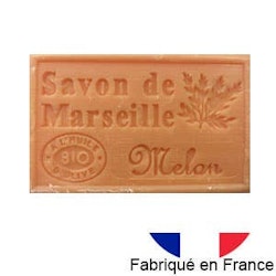 Savon de Marseille with Organic Olive Oil - Melon Fragrance