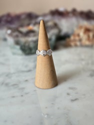 Ring, snäckor silver, rostfritt stål