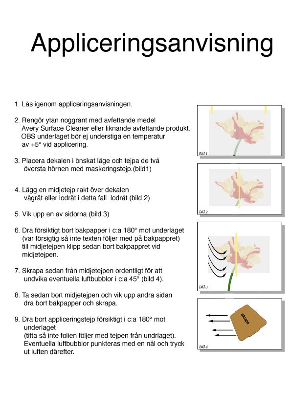 Väggtulpan 100cm