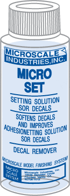 Micro Set / setting solution for decals