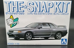 Snap Kit NISSAN R32 SKYLINE GT-R GUN GRAY METALLIC  1:32