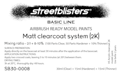 Matt lack Kit 2K 1x 30ml + 2x15ml