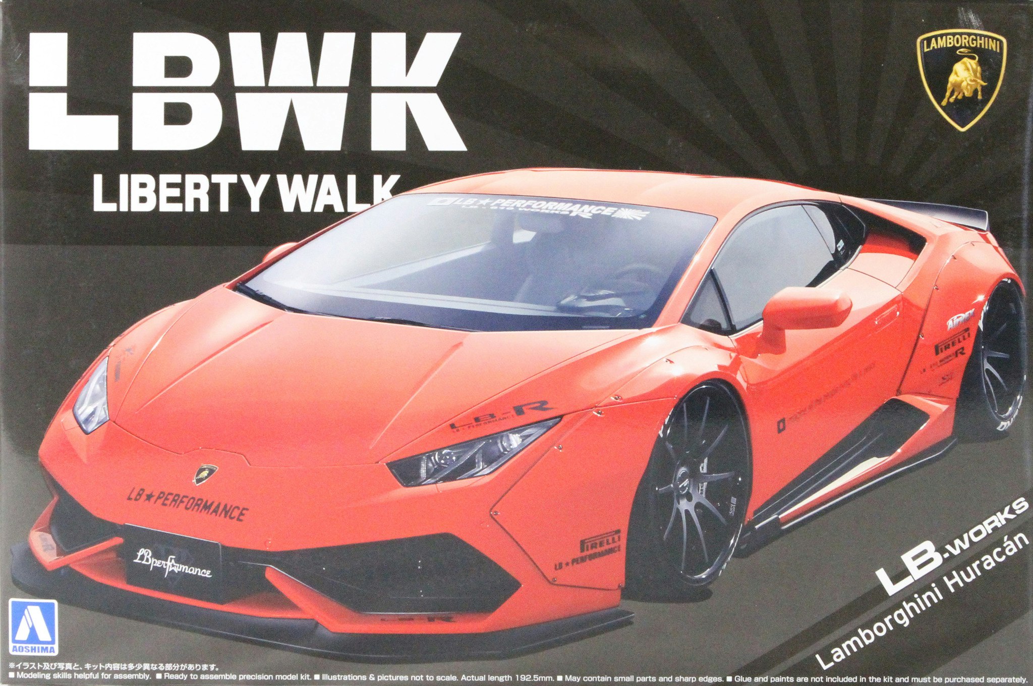 LB Works Lamborghini Huracan Ver.1 Pre Painted Model 1/24