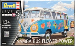 VW T1 Samba Bus Flower Power