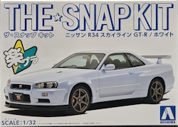 Snap Kit Nissan Skyline R34 White 1:32