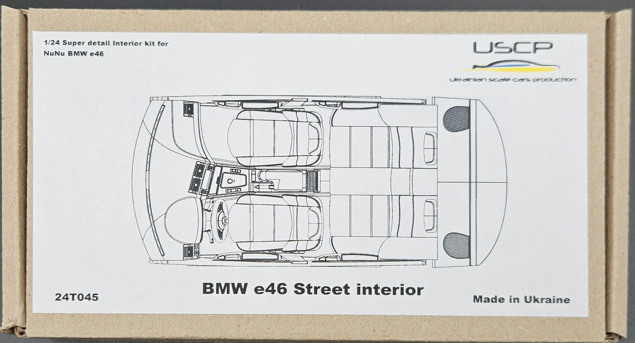 BMW E46 Street CAR INTERIOR Transkit 1/24
