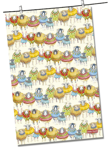 SHEEP IN SWEATERS TEA TOWEL (KÖKSHANDDUK)