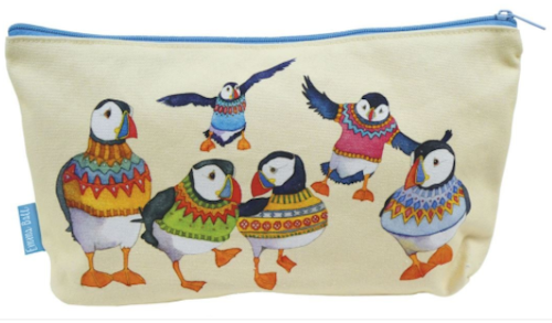 WOOLLY PUFFINS ZIPPED POUCH (PÅSE)
