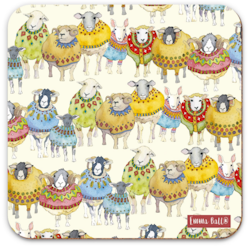 WOOLLY SHEEP PATTERN SINGLE COASTER (UNDERLÄGG)