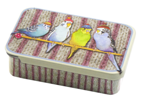 BUDGIES IN BEANIES – POCKET TIN (ASK)