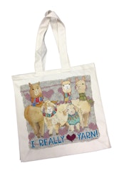 I REALLY LOVE YARN- COTTON CANVAS BAG (TYGPÅSE)