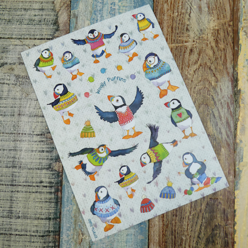 WOOLLY PUFFINS STICKER SET (KLISTERMÄRKEN)