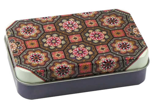 PERSIAN TILES MINI RECTANGULAR TIN – JANIE CROW (ASK)