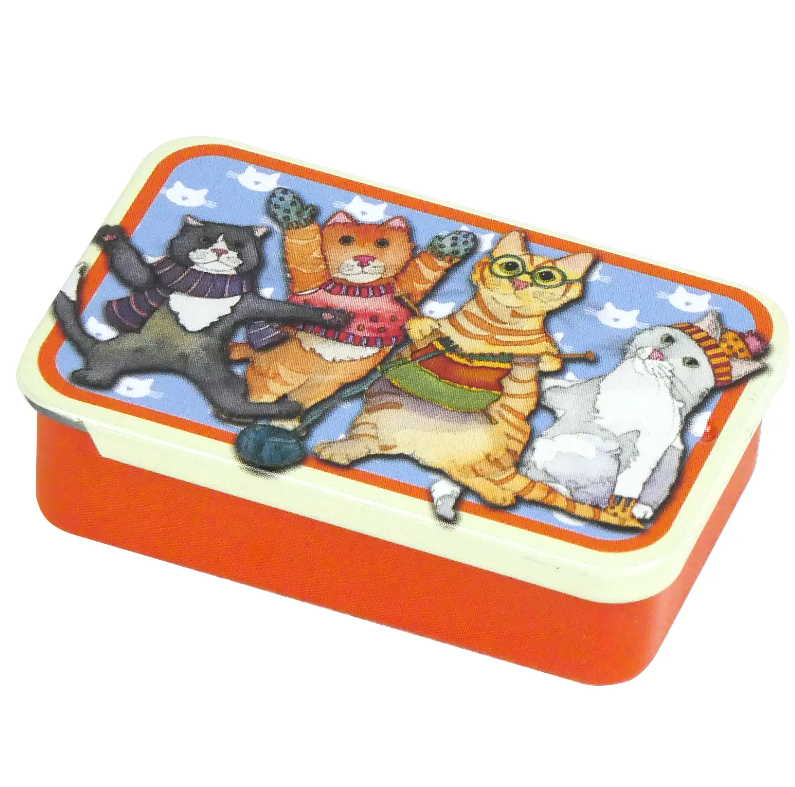 KITTENS IN MITTENS STITCH MARKERS IN A POCKET TIN (MARKÖRER+ASK)