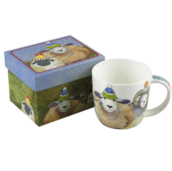 HAPPY SHEEP MUG WITH GIFT BOX (MUGG+ASK)