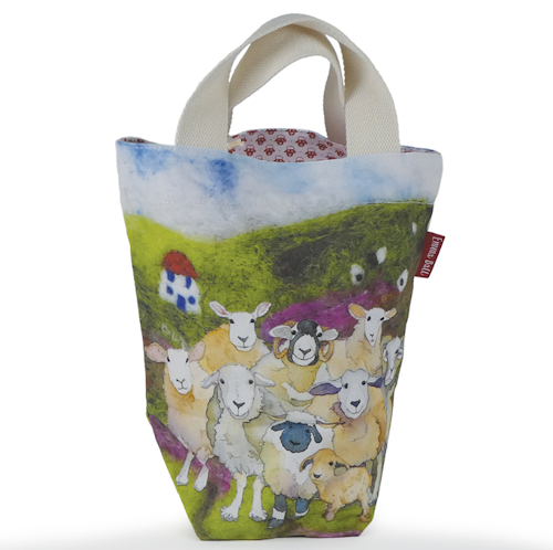 FELTED SHEEP- SMALL BUCKET BAG (BAG)