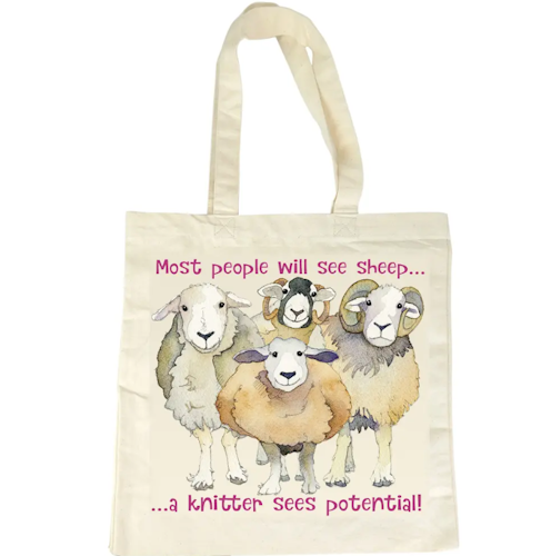 SHEEP POTENTIAL – COTTON CANVAS BAG (TYGPÅSE)