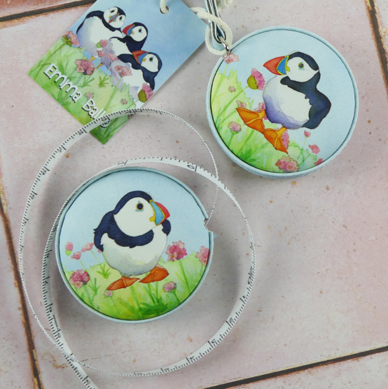 Sea Thrift Puffins Tape Measure (MÅTTBAND)