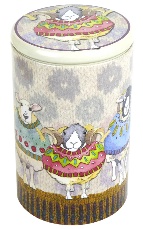 Sheep in Sweaters Tall Round Caddy - (BURK)