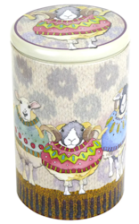 Sheep in Sweaters Tall Round Caddy - (BURK)