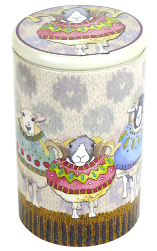 Sheep in Sweaters Tall Round Caddy - (BURK)