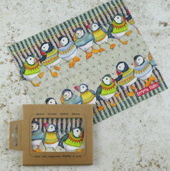 Woolly Puffins Lens Cloth (LINSDUK)