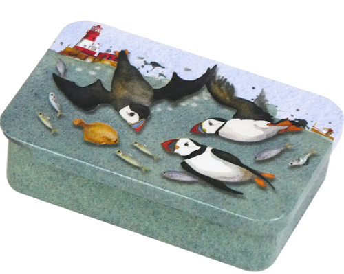 Diving Puffins Pocket Tin (ASK)