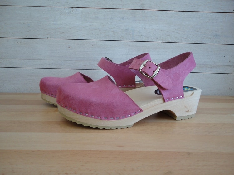 Cornelia träsko Sandal  Rosa Nubuck