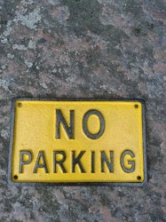 Skylt Järn "No Parking"