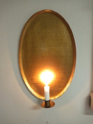 Ljuslampett bronsfärgad/ antik , 41×26 cm