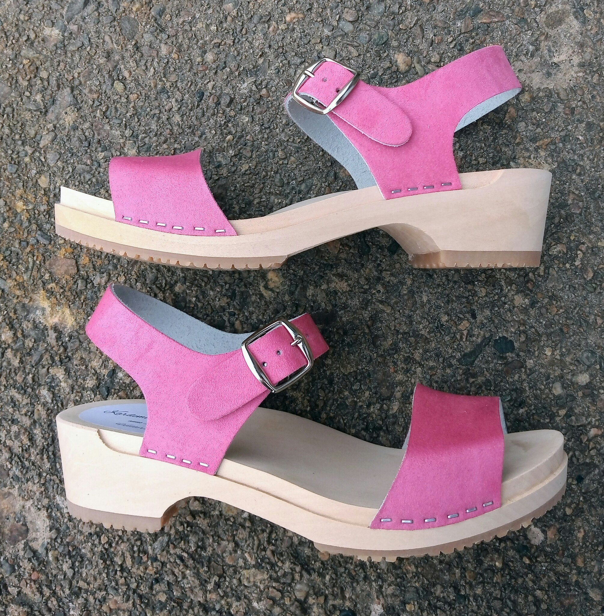 Carolina träsandal Rosa Nubuck