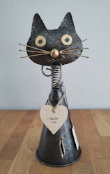 Söt katt i plåt ❤️ "Bästa vän"